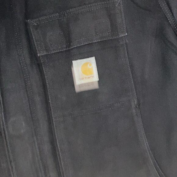 Carhartt Jacket Back Quilted Lined Black Chore Coat XXL 50 Heavy Insulate - Picture 3 of 9